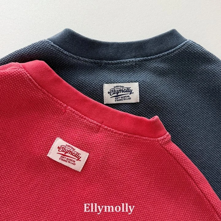 Ellymolly - Korean Children Fashion - #discoveringself - Slit Opening Sweatshirts - 8