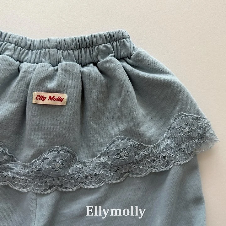 Ellymolly - Korean Children Fashion - #discoveringself - Cottage Lace Jogger Pants - 6