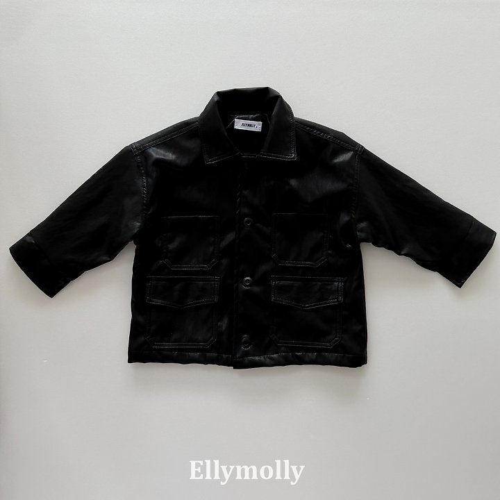 Ellymolly - Korean Children Fashion - #designkidswear - Low Pocket Jacket - 4
