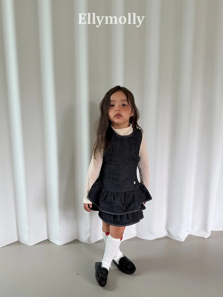 Ellymolly - Korean Children Fashion - #fashionkids - Mona Frill One-piece - 12