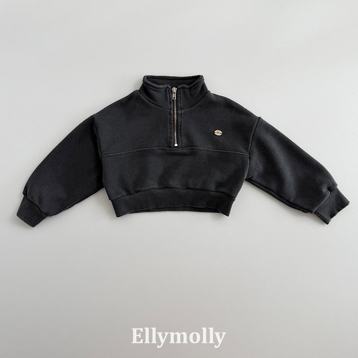 Ellymolly - Korean Children Fashion - #discoveringself - Archi Pigment Half Zip-up Top - 4