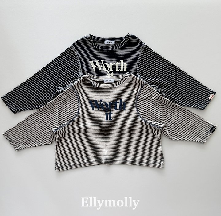 Ellymolly - Korean Children Fashion - #kidsshorts - Worth Chain Tee - 3