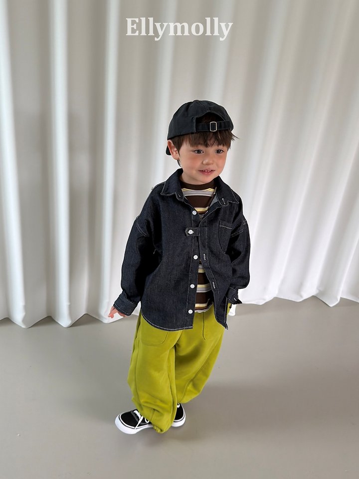 Ellymolly - Korean Children Fashion - #kidsshorts - Non Faded Shirt - 11