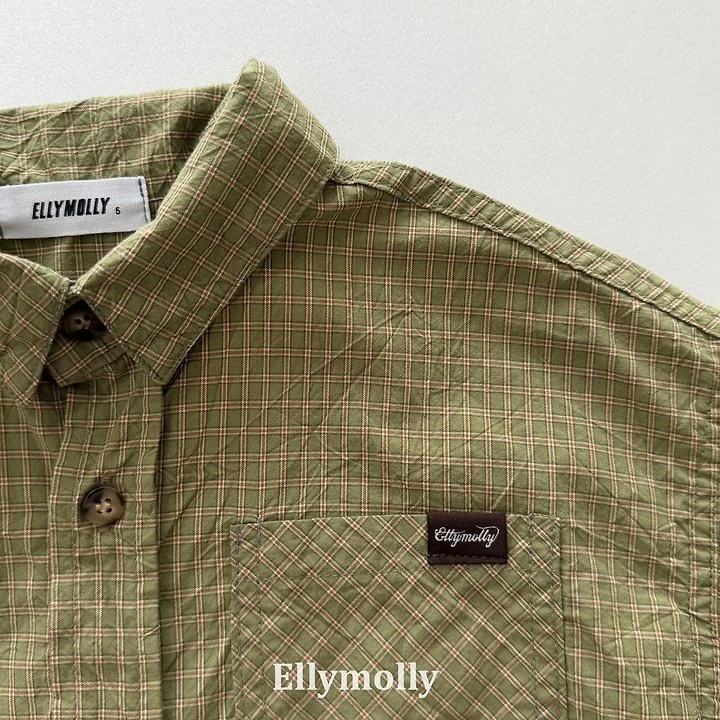 Ellymolly - Korean Children Fashion - #kidsshorts - Maison Check Shirts - 6