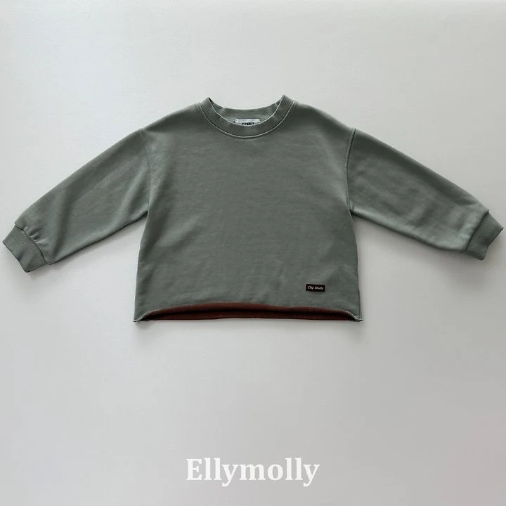 Ellymolly - Korean Children Fashion - #kidsshorts - Rough Two Tone Dying Sweatshirts - 3