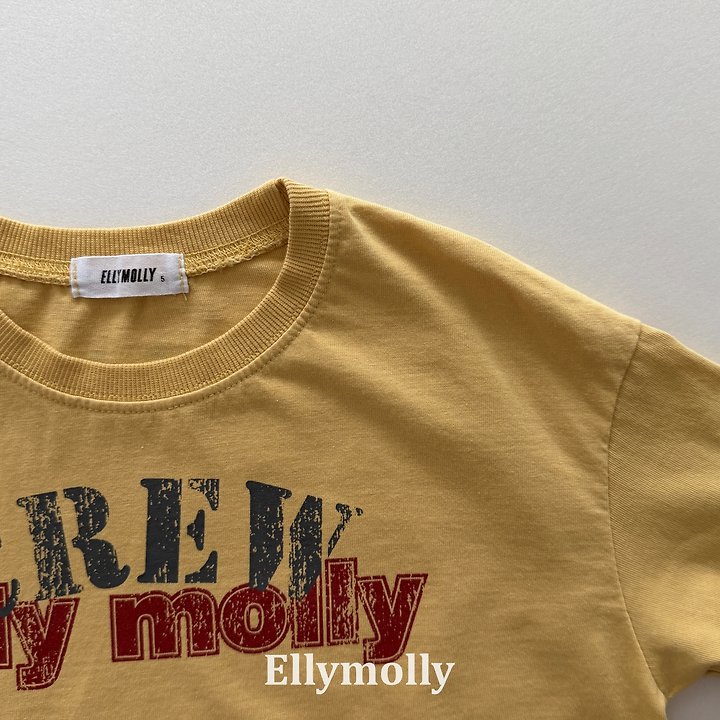 Ellymolly - Korean Children Fashion - #kidsshorts - Crew Box Tee - 9