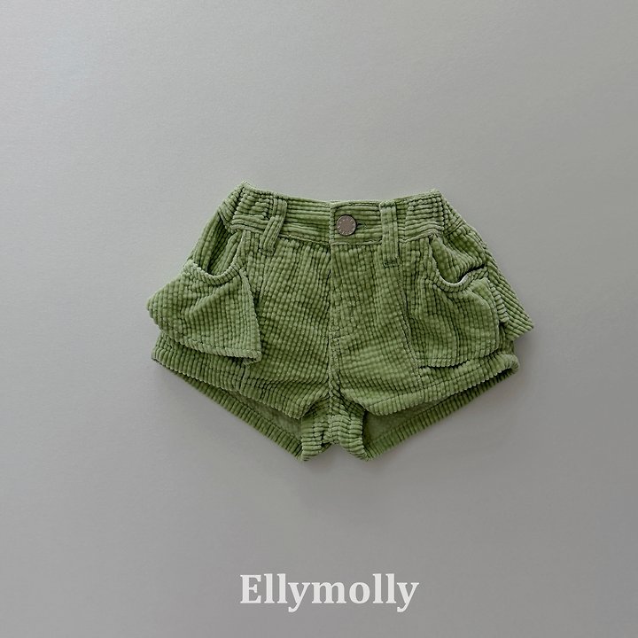 Ellymolly - Korean Children Fashion - #kidsshorts - Vivi Frill Corduroy Pants - 3