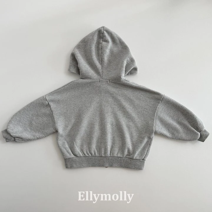 Ellymolly - Korean Children Fashion - #kidsshorts - Mattew Hood Zip-up - 3