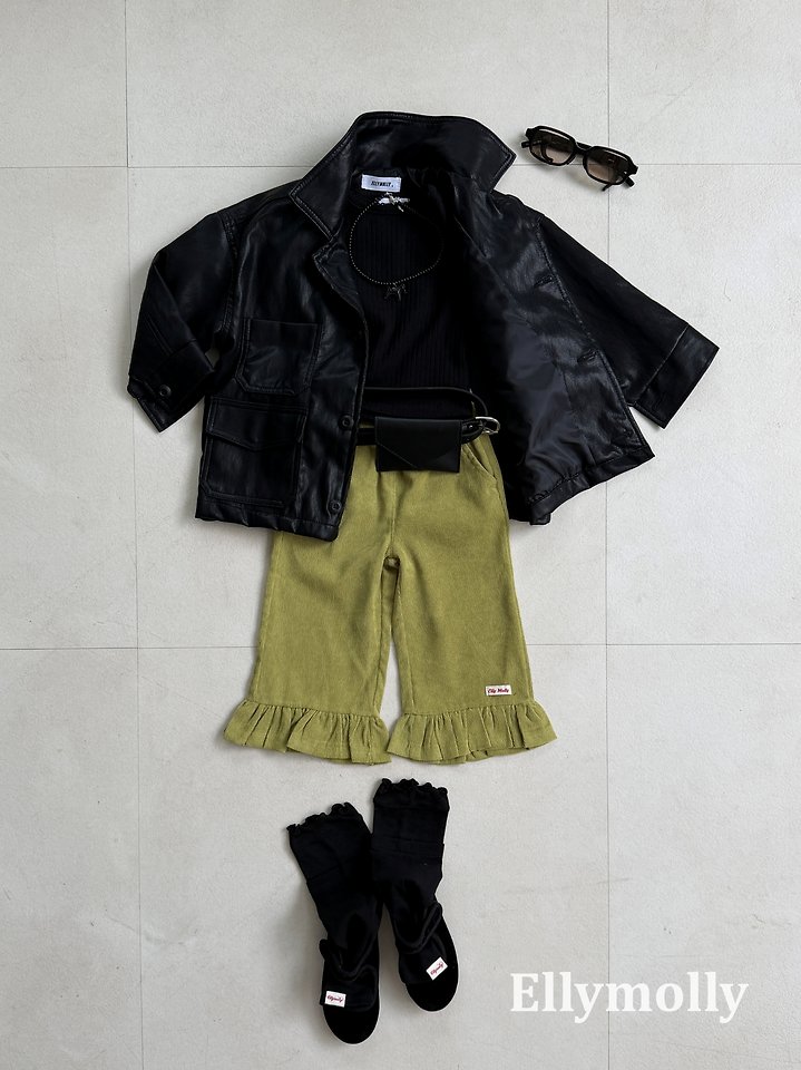 Ellymolly - Korean Children Fashion - #kidzfashiontrend - Frill Log Pants - 10