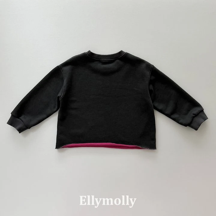 Ellymolly - Korean Children Fashion - #kidzfashiontrend - Rough Two Tone Dying Sweatshirts - 5
