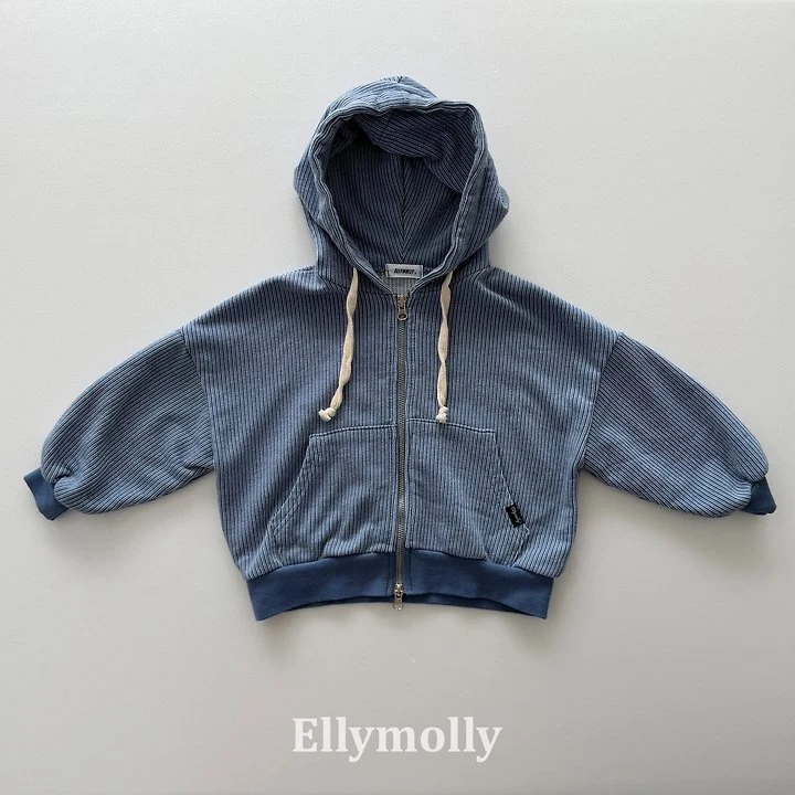 Ellymolly - Korean Children Fashion - #kidzfashiontrend - Mattew Hood Zip-up - 5