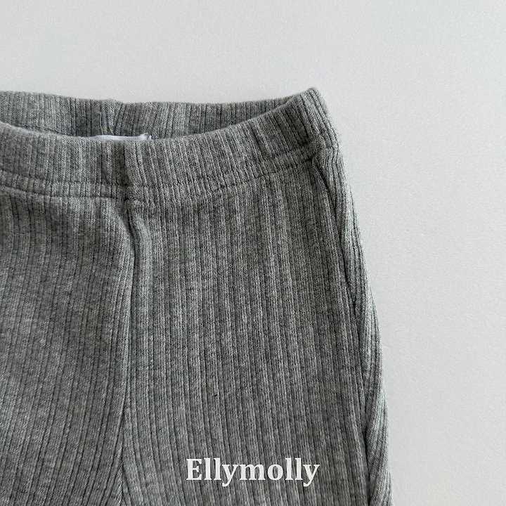 Ellymolly - Korean Children Fashion - #littlefashionista - Big Rib Bootscut Pants - 7