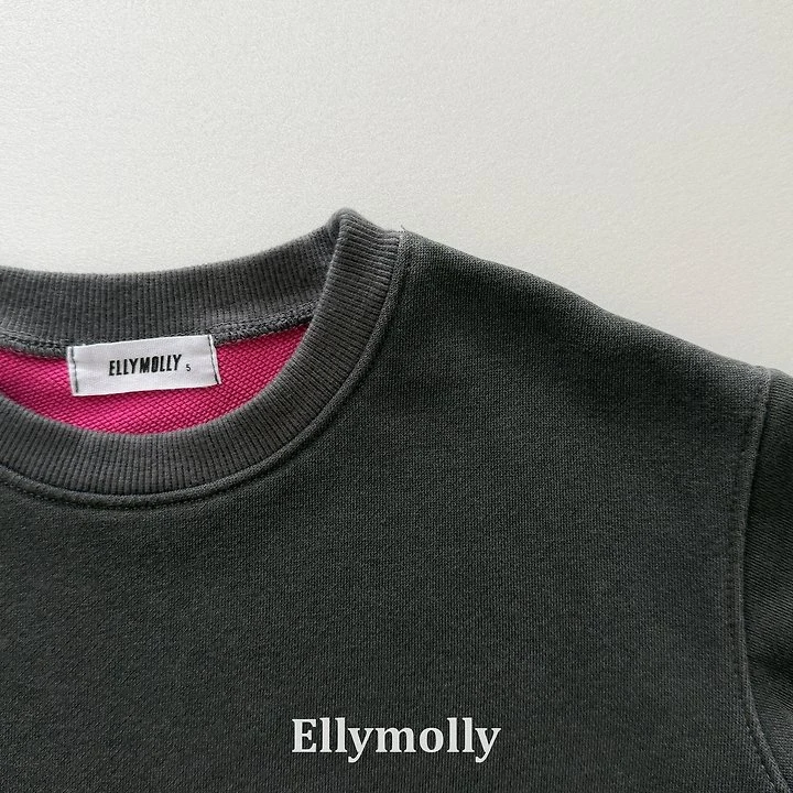 Ellymolly - Korean Children Fashion - #littlefashionista - Rough Two Tone Dying Sweatshirts - 7