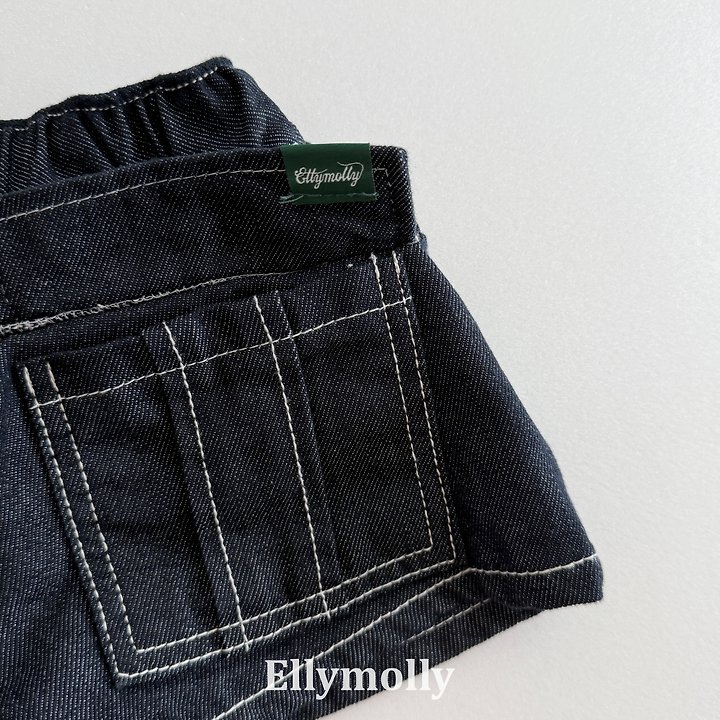Ellymolly - Korean Children Fashion - #littlefashionista - Flap Non Faded Pants - 6