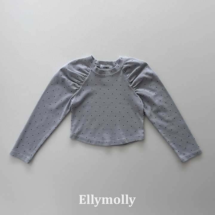 Ellymolly - Korean Children Fashion - #littlefashionista - Zizel Dot Shirring Tee - 6