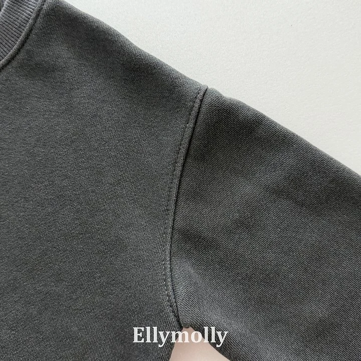 Ellymolly - Korean Children Fashion - #magicofchildhood - Rough Two Tone Dying Sweatshirts - 8