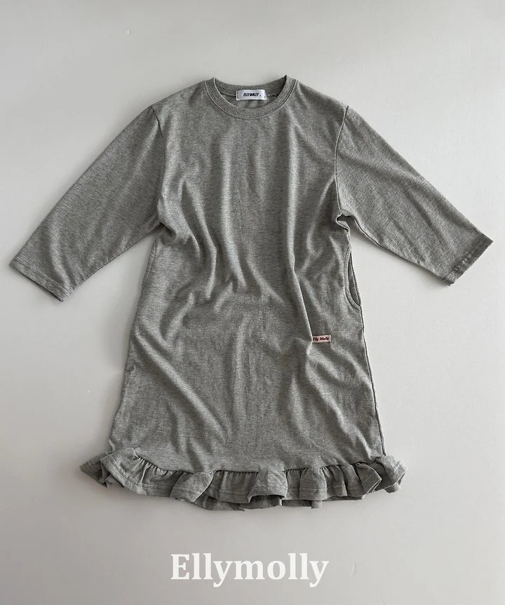 Ellymolly - Korean Children Fashion - #minifashionista - Clover Long Frill One-piece - 5