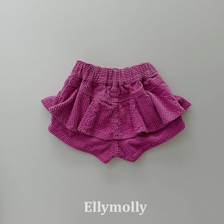 Ellymolly - Korean Children Fashion - #prettylittlegirls - Vivi Frill Corduroy Pants - 10