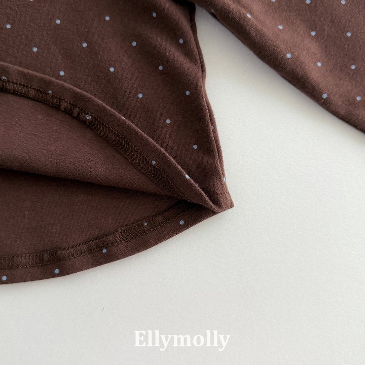 Ellymolly - Korean Children Fashion - #prettylittlegirls - Zizel Dot Shirring Tee - 9