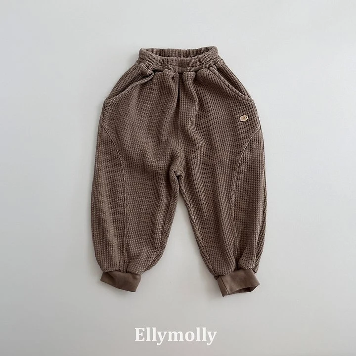 Ellymolly - Korean Children Fashion - #prettylittlegirls - King Waffle Moment Jogger Pants - 3