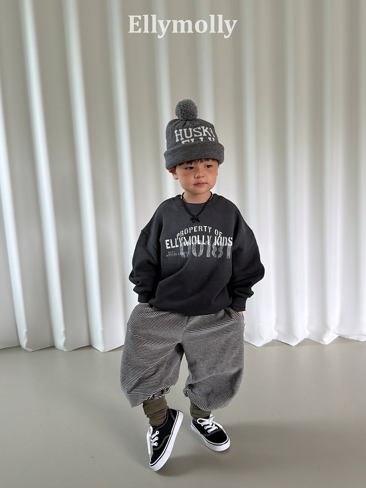 Ellymolly - Korean Children Fashion - #stylishchildhood - Veloure Stripe Jogger Pants - 12