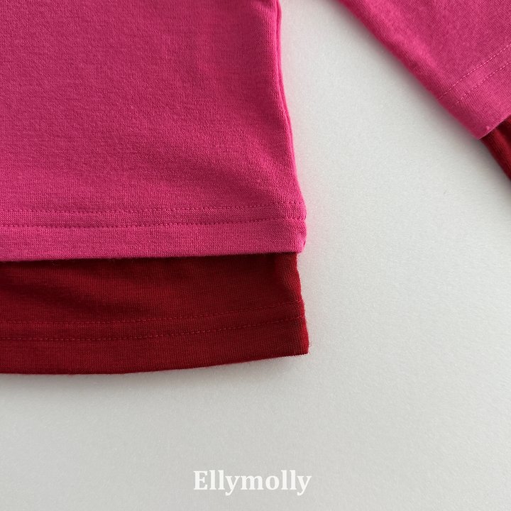 Ellymolly - Korean Children Fashion - #todddlerfashion - Rolling Colored Tee - 8