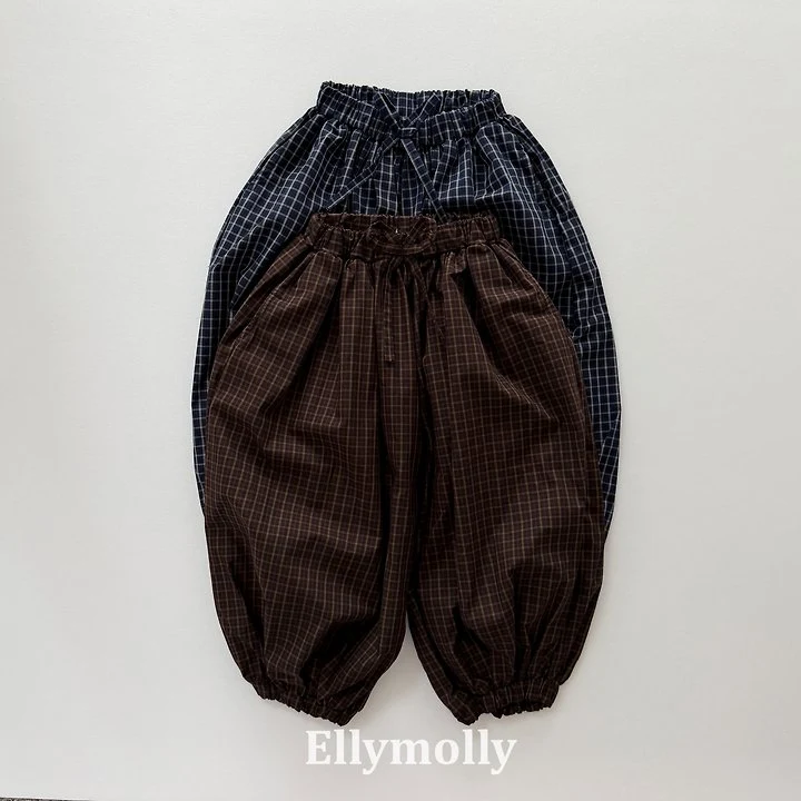Ellymolly - Korean Children Fashion - #todddlerfashion - Autumn Greed Balloon Pants - 5