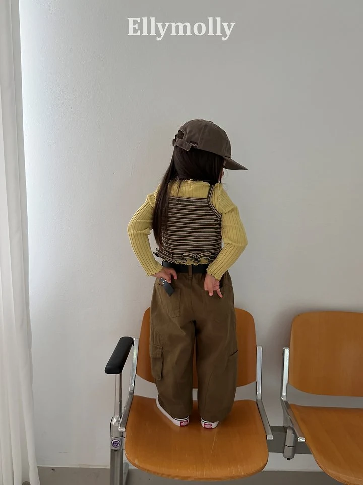 Ellymolly - Korean Children Fashion - #toddlerclothing - Haco Balloon Cargo Denim Pants - 12