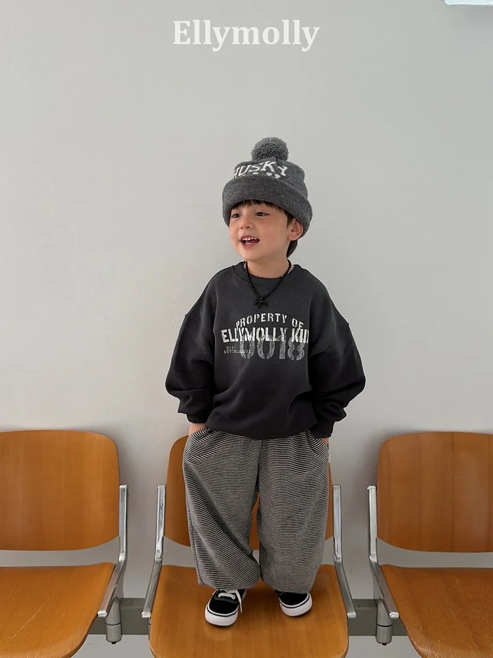 Ellymolly - Korean Children Fashion - #toddlerclothing - Veloure Stripe Jogger Pants - 11