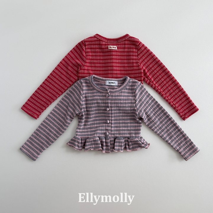 Ellymolly - Korean Children Fashion - #toddlerclothing - Roen Frill Cardigan