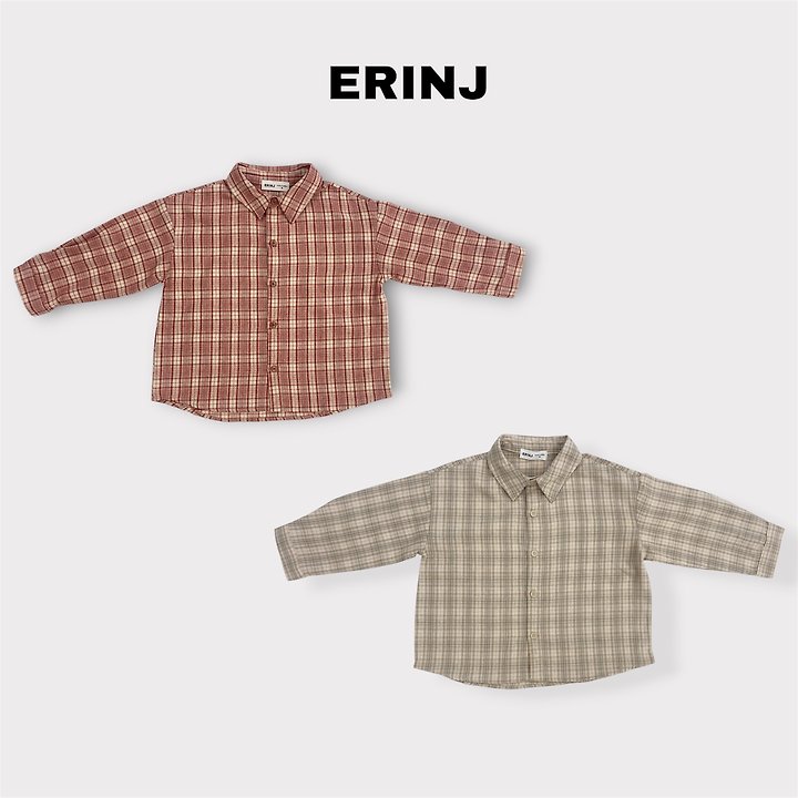 Erin J - Korean Children Fashion - #Kfashion4kids - Check Shirt