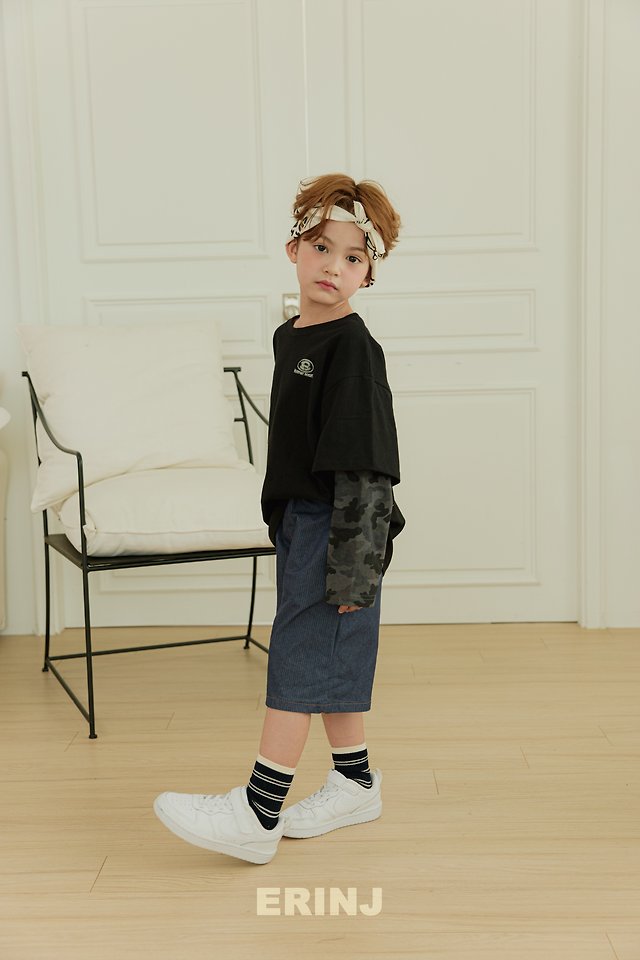 Erin J - Korean Children Fashion - #stylishchildhood - Camo Layered Tee - 4