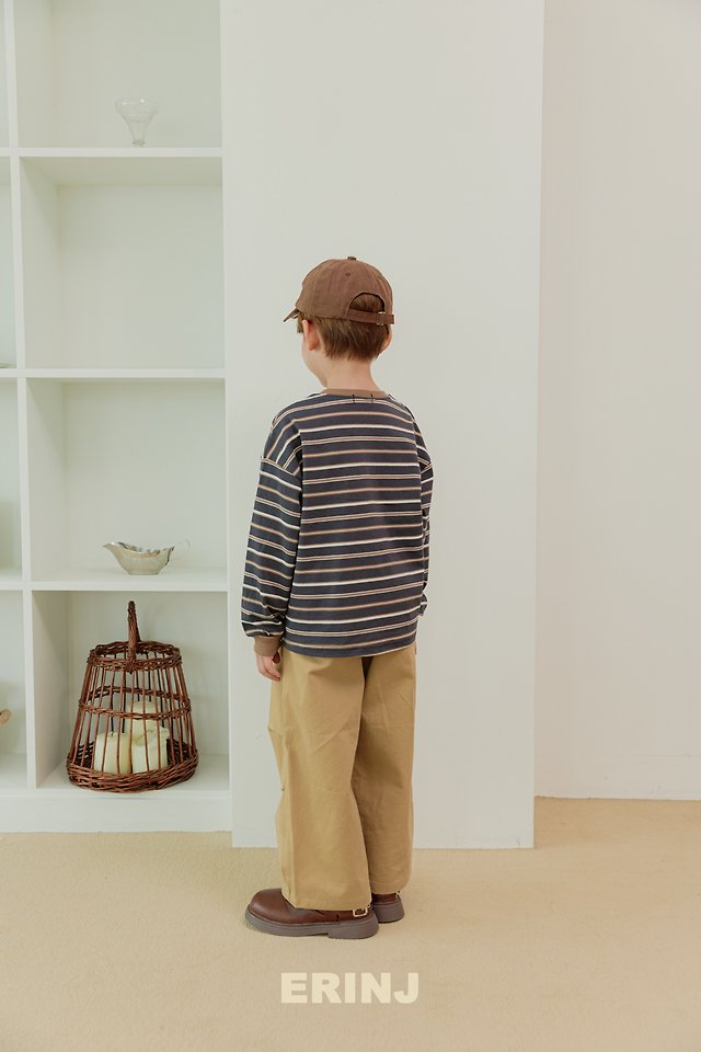 Erin J - Korean Children Fashion - #childrensboutique - Macaron Striped Tee - 5