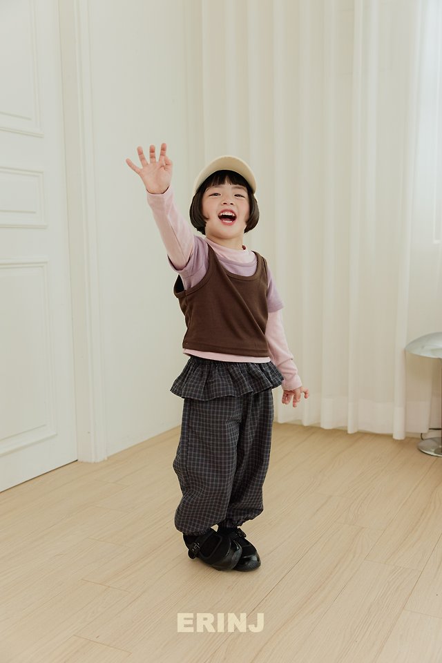 Erin J - Korean Children Fashion - #childrensboutique - Ribbed Layered Sleeveless - 6