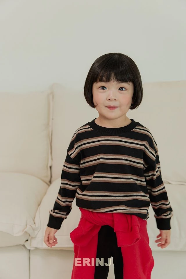 Erin J - Korean Children Fashion - #kidsshorts - Noble Striped Tee - 3