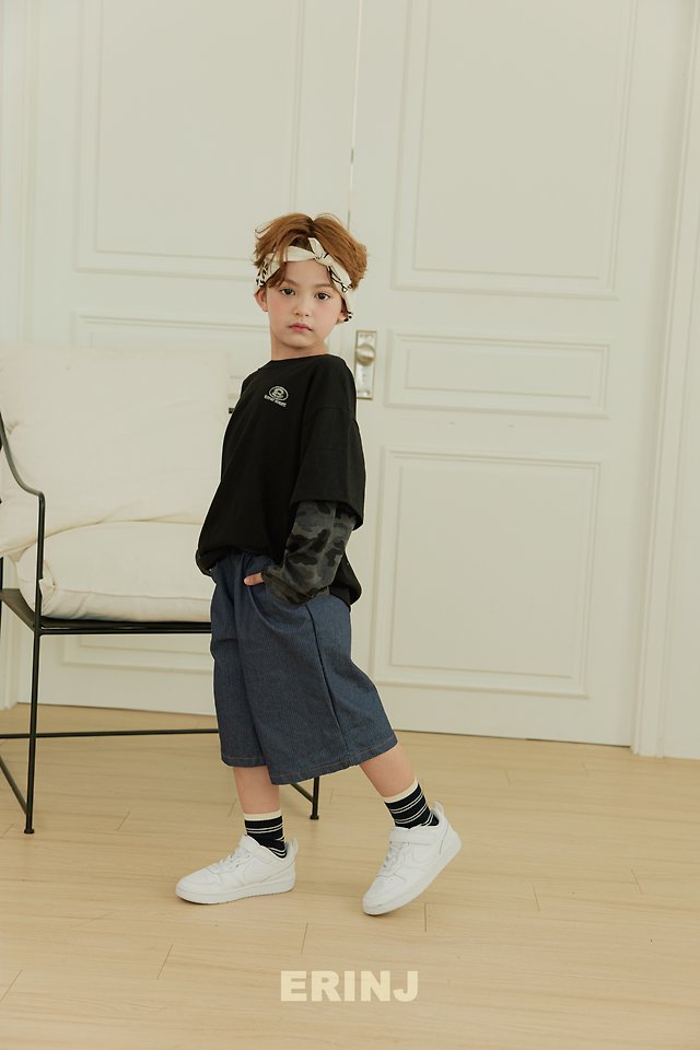 Erin J - Korean Children Fashion - #kidsstore - Bermuda Denim Pants - 12
