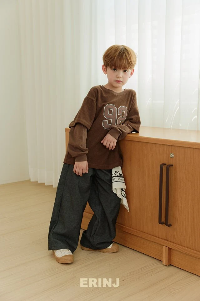 Erin J - Korean Children Fashion - #kidsstore - Soft Wide Denim Pants - 8
