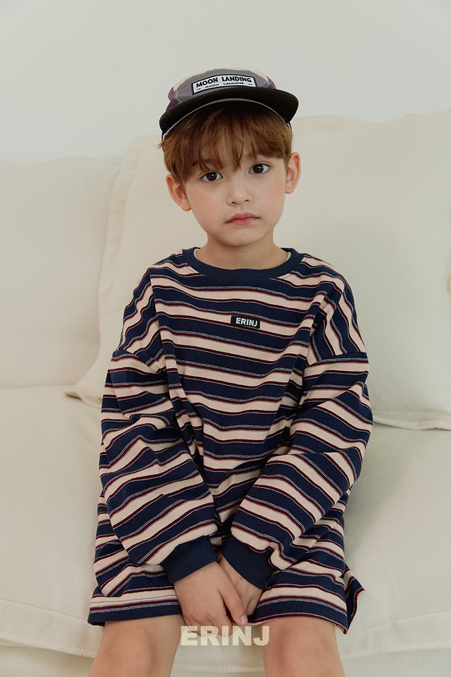 Erin J - Korean Children Fashion - #kidzfashiontrend - Border Shorts Top & Bottom Set - 10