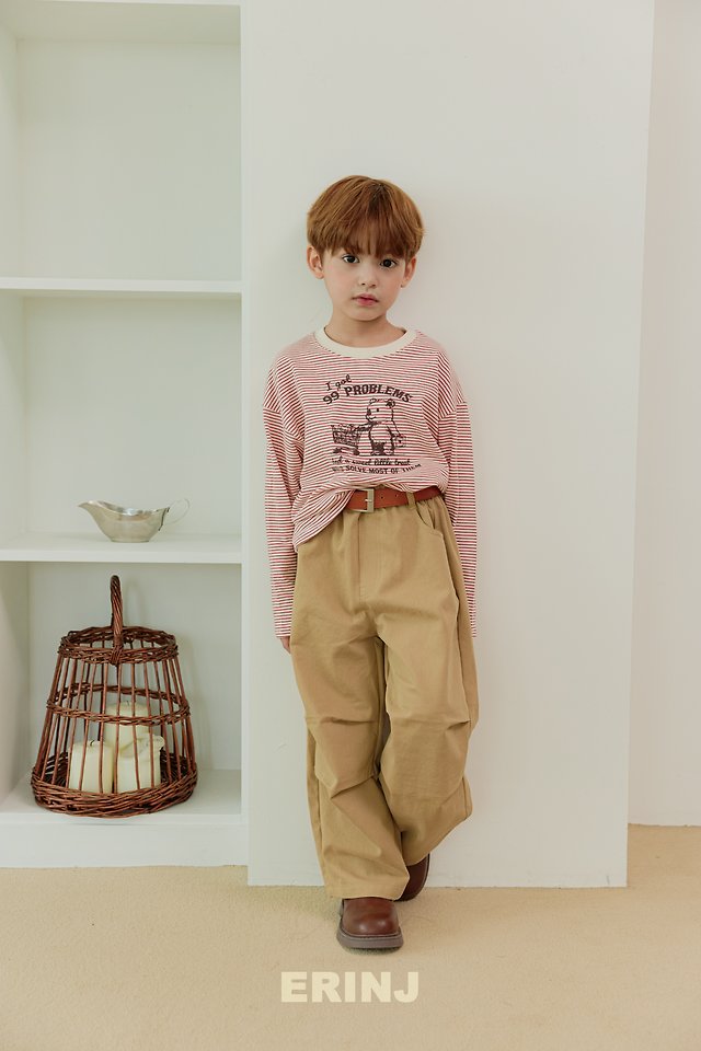 Erin J - Korean Children Fashion - #kidzfashiontrend - Bear Striped Tee - 3