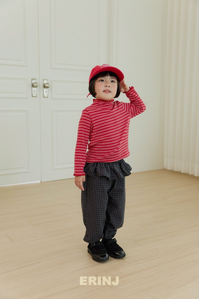 Erin J - Korean Children Fashion - #littlefashionista - Check Frill Pants Set - 9