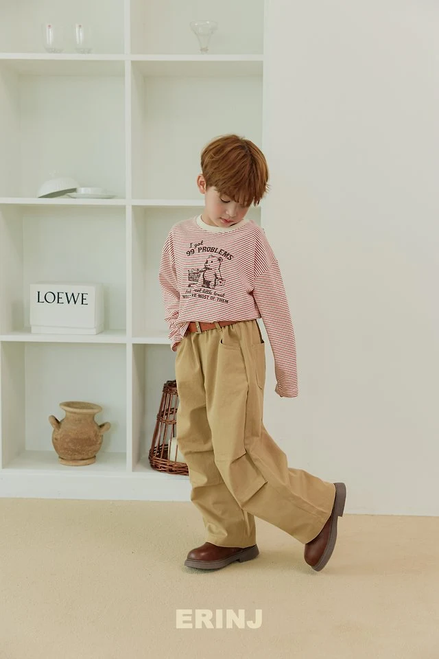 Erin J - Korean Children Fashion - #magicofchildhood - Bear Striped Tee - 6