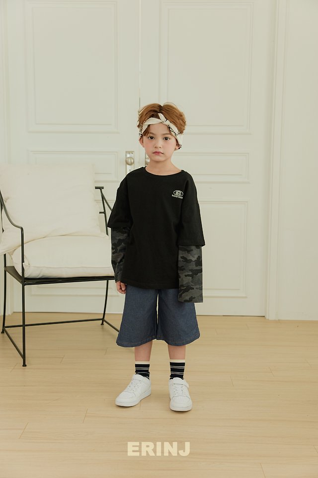 Erin J - Korean Children Fashion - #stylishchildhood - Camo Layered Tee - 3