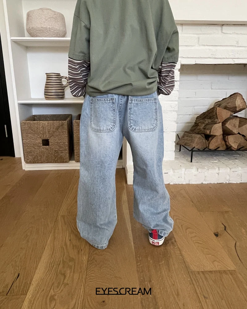 Eyescream - Korean Children Fashion - #childrensboutique - Vintage Denim Pants - 6
