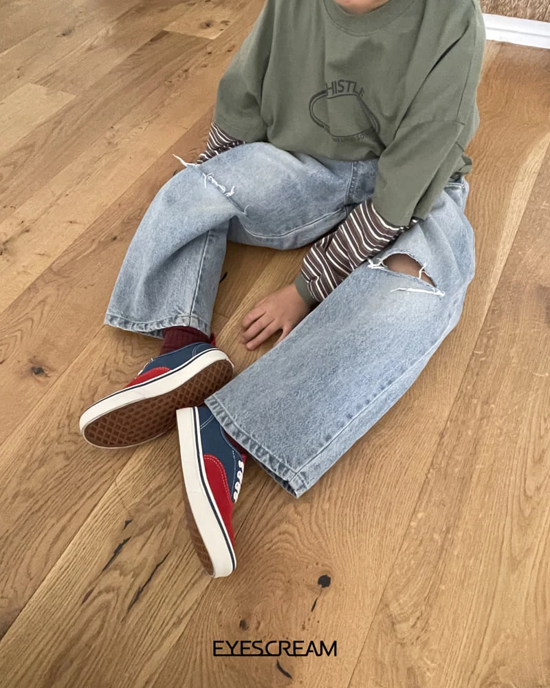 Eyescream - Korean Children Fashion - #designkidswear - Vintage Denim Pants - 7