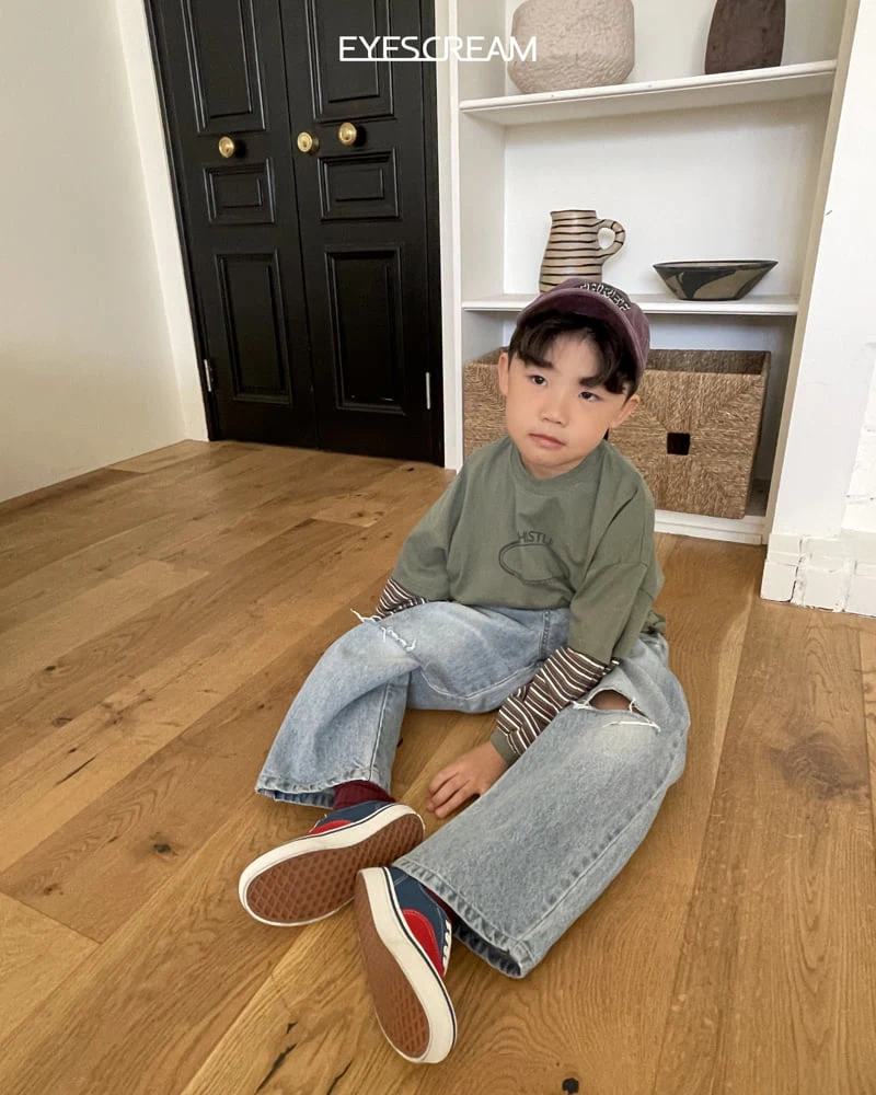 Eyescream - Korean Children Fashion - #discoveringself - Vintage Denim Pants - 8