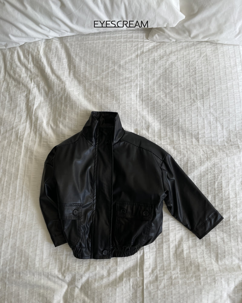 Eyescream - Korean Children Fashion - #discoveringself - Leather Bomber Jacket
