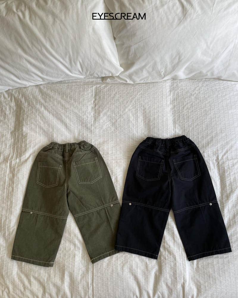 Eyescream - Korean Children Fashion - #fashionkids - Dual Stitch Cotton Pants