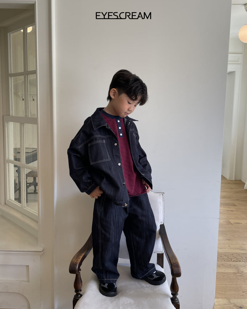 Eyescream - Korean Children Fashion - #kidsshorts - Selvedge Jacket - 7