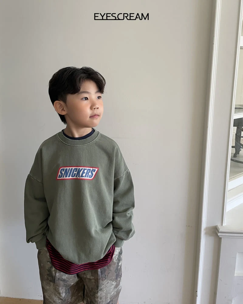Eyescream - Korean Children Fashion - #kidsshorts - Choco Bar Pigment Sweatshirt - 8
