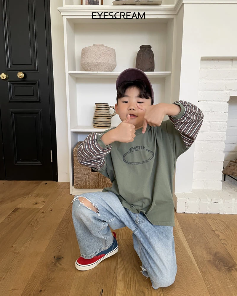 Eyescream - Korean Children Fashion - #kidsstore - Vintage Denim Pants - 11